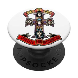 guns n' roses official cross popsockets popgrip: swappable grip for phones & tablets
