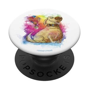 disney pixar up dug watercolor popsockets popgrip: swappable grip for phones & tablets