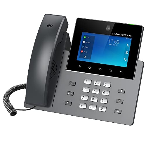 Grandstream Networks IP Video Phone, 5-Inch Color Touch Screen, 16 SIP Lines, 802.11n Wi-Fi, Dual-port Gigabit Ethernet (GXV3350)