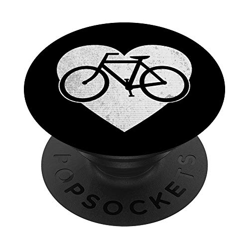 Valentines Day Gift For Cyclist - Heart Full Of Bicycle PopSockets Grip and Stand for Phones and Tablets