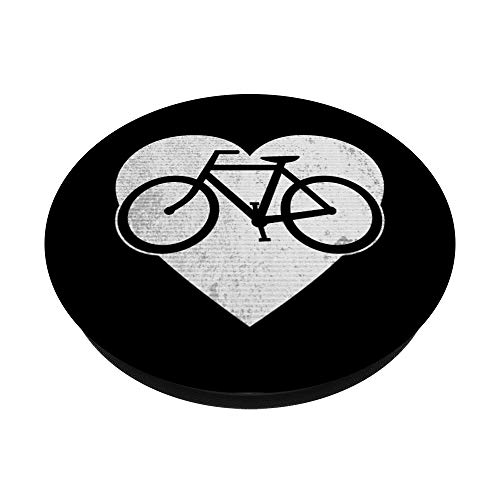 Valentines Day Gift For Cyclist - Heart Full Of Bicycle PopSockets Grip and Stand for Phones and Tablets