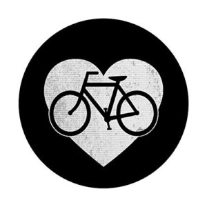 Valentines Day Gift For Cyclist - Heart Full Of Bicycle PopSockets Grip and Stand for Phones and Tablets