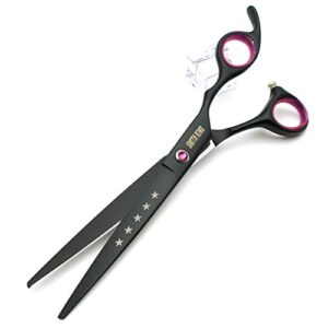 7.0 inches Professional Dog Grooming Scissors Set Straight & thinning & Curved & chunkers 4pcs in 1 Set (with Comb)