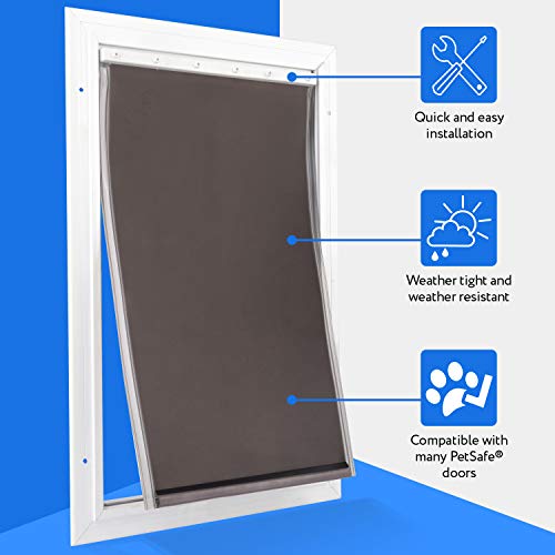 Evergreen Pet Supplies - Weatherproof XL Replacement Dog Door Flap - 13 ¾ x 23 ¾ in - Fit for Large Pets - Compatible with PetSafe Freedom Doggie Doors PAC 11-11040
