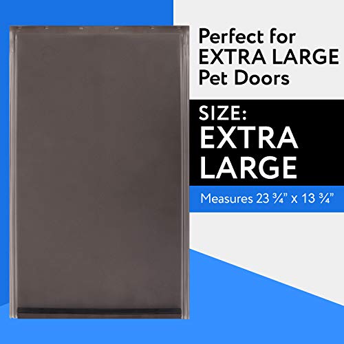 Evergreen Pet Supplies - Weatherproof XL Replacement Dog Door Flap - 13 ¾ x 23 ¾ in - Fit for Large Pets - Compatible with PetSafe Freedom Doggie Doors PAC 11-11040