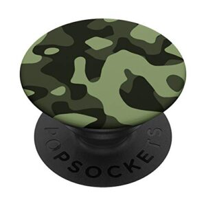 green camo paint splash phone grip | faux green camouflage popsockets popgrip: swappable grip for phones & tablets