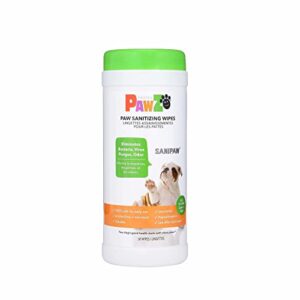 protex pawz sanipaw and odor eliminating paw wipes(60 wipes)