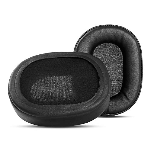 Ear Pads Cushion Replacement Earpads Pillow Compatible with Oppo PM-3 PM3 PM 3 Headphones (Black Sheepskin Leather)