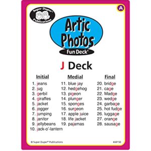 Super Duper Publications | Articulation Photos J Fun Deck Flash Cards | Educational Learning Resource for Children