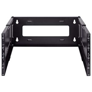 Navepoint 4U Wall Mount Bracket Extendable Network Equipment Rack Threaded Standard 19 Inch