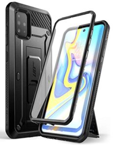 supcase unicorn beetle pro series designed for samsung galaxy a51 case (not fit a51 5g version), full-body rugged holster & kickstand case with built-in screen protector (black)