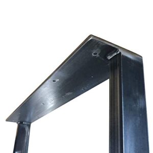 Tapered Metal Table Legs - Rustic Industrial Finish