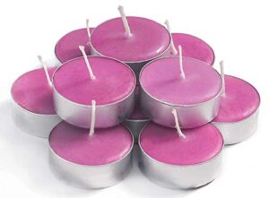 lavender candle scented candles tea lights candles - lavender candles - 30 pack - lavender candles tea lights with 3-4 hour burn time - tea candles -tea light candles for holiday, wedding and home