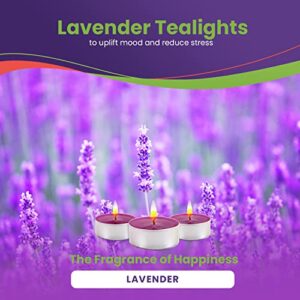 Lavender Candle Scented Candles Tea Lights Candles - Lavender Candles - 30 Pack - Lavender Candles Tea Lights with 3-4 Hour Burn Time - Tea Candles -Tea Light Candles for Holiday, Wedding and Home