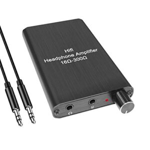 headphone amplifier portable 3.5 mm audio amp with lithium battery for mp3, mp4, tablets， smart phone, digital player, computer pc