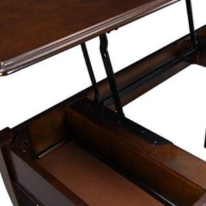 Christopher Knight Home Janice Transitional Lift-Top Standing Desk, Dark Walnut