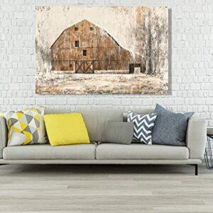 Yihui Arts Large Farmhouse Rustic Wall Decor Canvas Wall Art Painting Pictures for Dinning Room