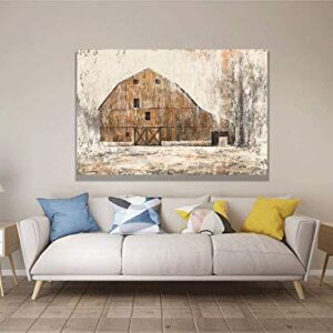 Yihui Arts Large Farmhouse Rustic Wall Decor Canvas Wall Art Painting Pictures for Dinning Room