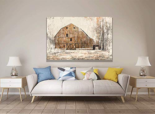 Yihui Arts Large Farmhouse Rustic Wall Decor Canvas Wall Art Painting Pictures for Dinning Room