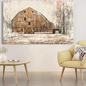 Yihui Arts Large Farmhouse Rustic Wall Decor Canvas Wall Art Painting Pictures for Dinning Room