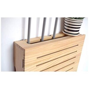 XICHENGSHIDAI Solid Wood Wall-Mounted Router Storage Box Wood Wifi Router Fenches Router Organizer Wall Shelf WIFI S