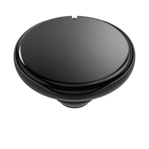 popsockets poptop (top only. base sold separately.): swappable top for popgrip bases, popgrip slide, otter+pop & popwallet+ - black gloss