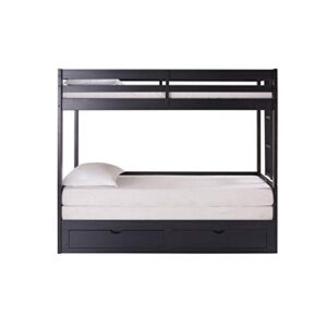 Jasper Twin to King Extending Day Bed with Bunk Bed and Storage Drawers, Espresso