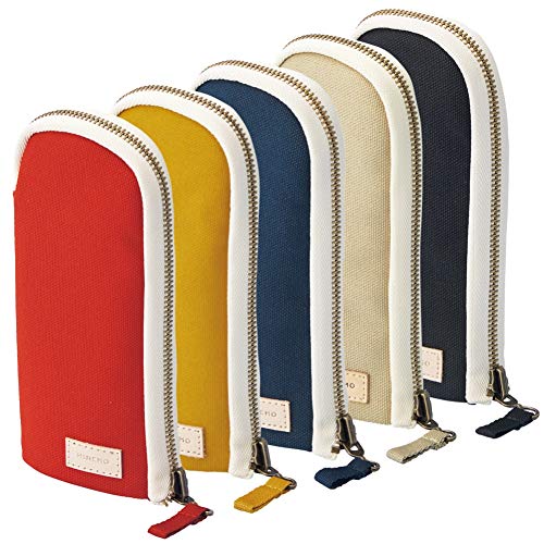 Lihit Lab A7903-16 HINEMO Stand Pen Pouch, Large, Beige