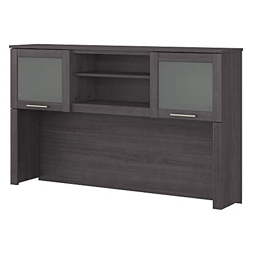 Bush Furniture Somerset 60W Desk Hutch in Storm Gray