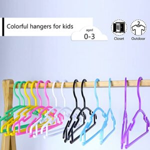 GoodtoU Baby Hangers Plastic Kids Hangers Clothing Toddler Hangers 100 Pack Hangers for Baby Children Toddler Hangers White