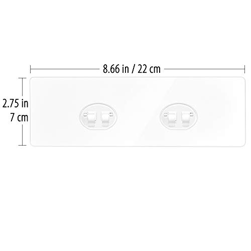 Orimade 4 Pack Transparent Adhesive Strip for Stainless Steel Corner Shower Caddies 8.66 x 2.75 inches (22 x 7 CM)