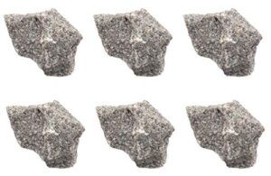6pk raw pink granite, igneous rock specimens - approx. 1" - geologist selected & hand processed - great for science classrooms - class pack - eisco labs