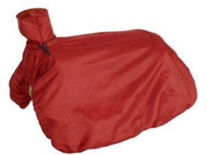 showman fitted nylon saddle cover (red)