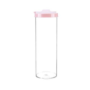 upkoch food storage container airtight snack bin with lids pantry kitchen container for spaghetti noodle pasta(pink)