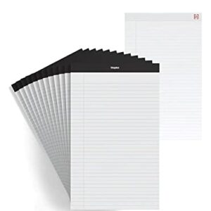 STAPLES 281303 Notepads 8.5-Inch X 14-Inch Wide White 50 Sh/Pad 12 Pads/Pk (51297/26786)