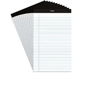 STAPLES 281303 Notepads 8.5-Inch X 14-Inch Wide White 50 Sh/Pad 12 Pads/Pk (51297/26786)