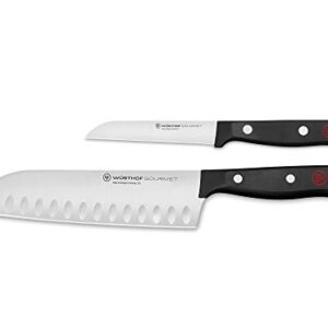 WÜSTHOF Gourmet 2-Piece Asian Chef's Knife Set, Black