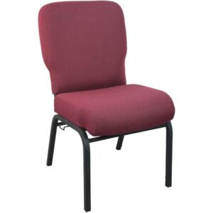 flash furniture advantage signature elite maroon church chair - 20 in. wide