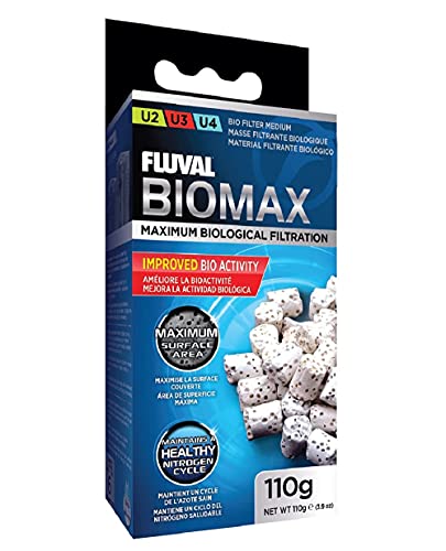 Fluval U3 Underwater Filter Media Replacement Bundle, 2-Pack Foam Pad and BioMax, Filter Media for Aquariums up to 40 Gallons