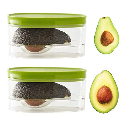 2-Pack Avocado Storage, Avocado Keeper, Avocado Saver Holder, Avocado Container to Keep Your Avocados Fresh for Days