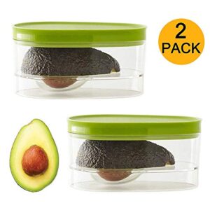 2-Pack Avocado Storage, Avocado Keeper, Avocado Saver Holder, Avocado Container to Keep Your Avocados Fresh for Days