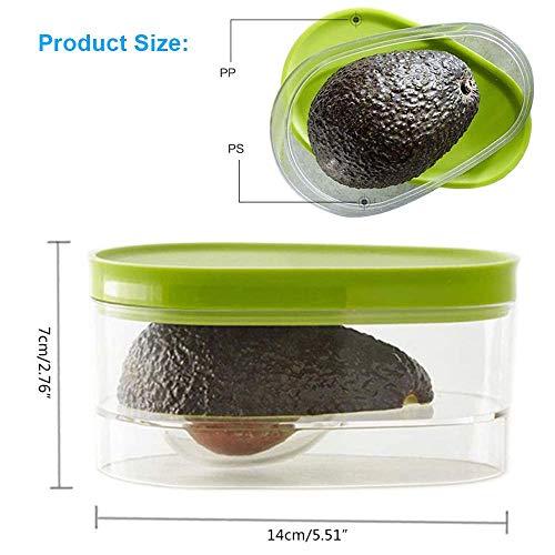 2-Pack Avocado Storage, Avocado Keeper, Avocado Saver Holder, Avocado Container to Keep Your Avocados Fresh for Days