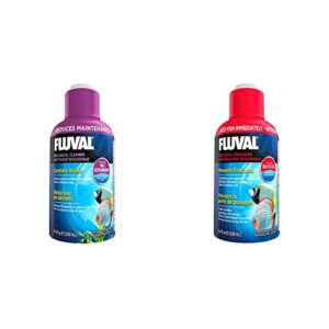 Fluval Water Treatment for Aquariums Bundle, Biological Cleaner and Biological Enhancer