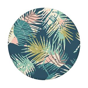 Palm Leaves Pop Mount Socket Banana Tree Pattern PopSockets PopGrip: Swappable Grip for Phones & Tablets