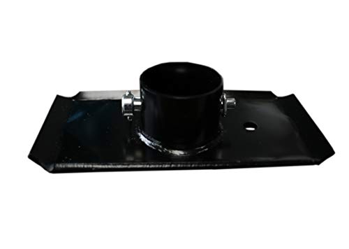 Class A Customs | Black Powder Coated Steel RV, Camper, Trailer Foot Pad and Pin, Sand Pad | Quantity One (1)