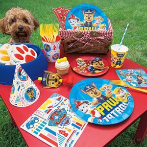 Unique Round Paper Dinner Plates - 9", Paw Patrol, 8 Pcs