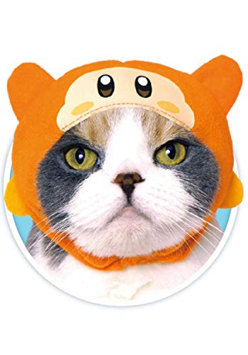 Kitan Club Cat Cap - Pet Hat Blind Box Includes 1 of 5 Cute Styles - Soft, Comfortable - Authentic Japanese Kawaii Design - Animal-Safe Materials, Premium Quality (Kirby)