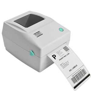 mflabel label printer 4x6 thermal printer, commercial direct thermal high speed usb port label maker, etsy, ebay, amazon barcode express label printing machine, white