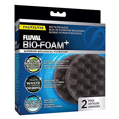 Fluval FX4/FX5/FX6 Aquarium Filter Media Bundle, Bio-Foam and Fine Filter Pad, Replacement Filter Media