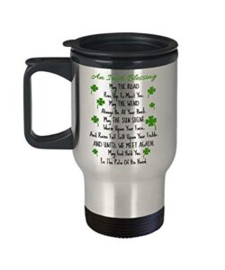an irish blessing travel mug - gift for irish - irish mug - st patrick's day mug